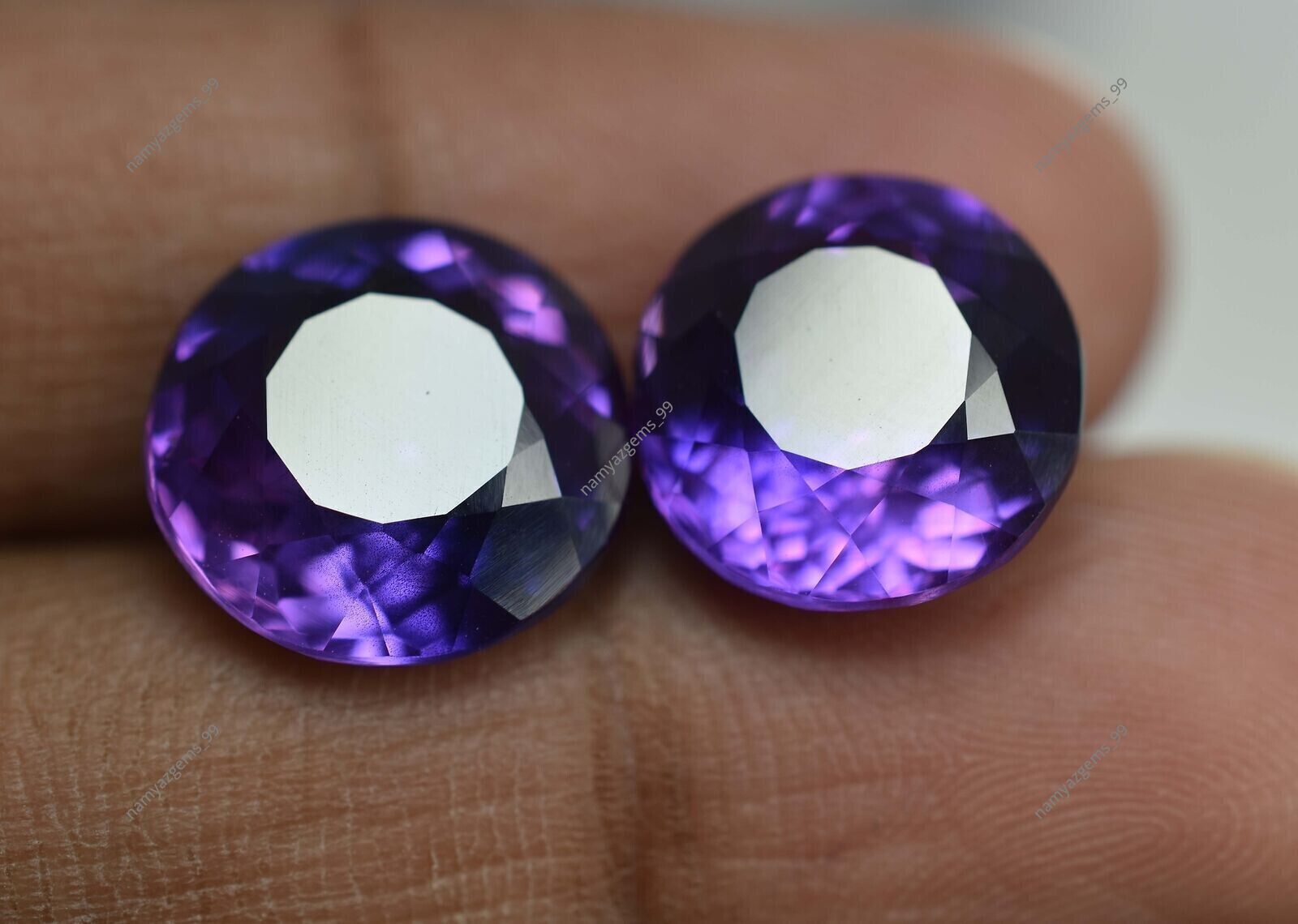 10 Ct Certified Loose Gemstone Extremely Rare Natural Purple Tanzanite Round Cut