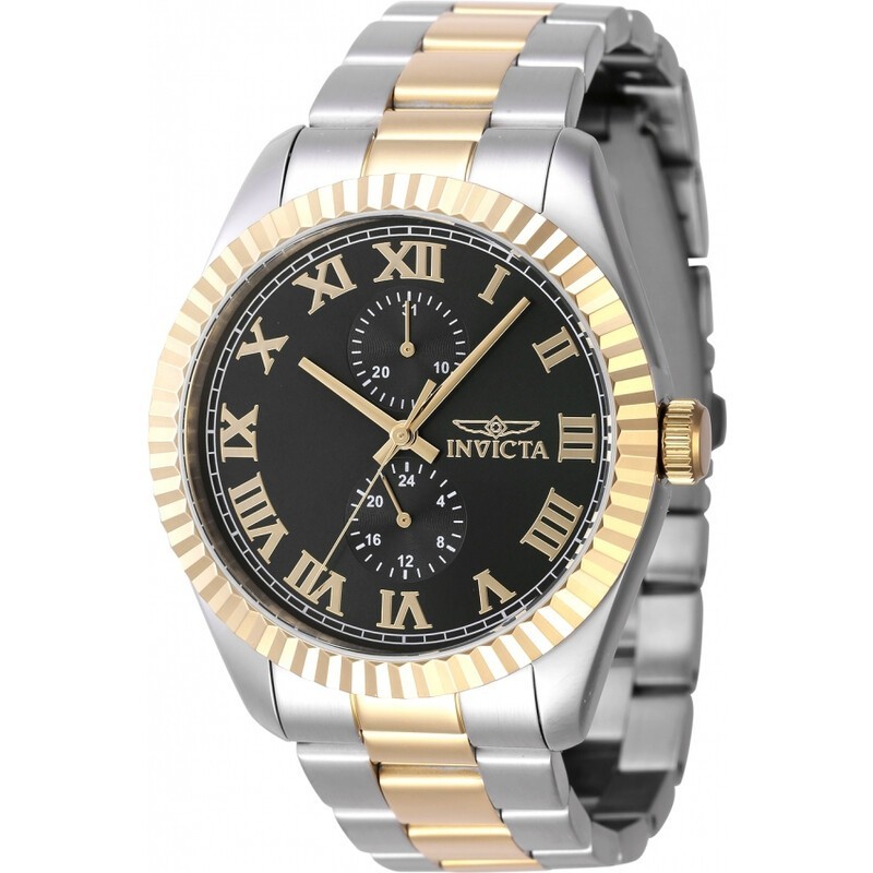 Invicta Specialty GMT Men’s Watch 47425 Black Dial Quartz Analog Stainless Steel