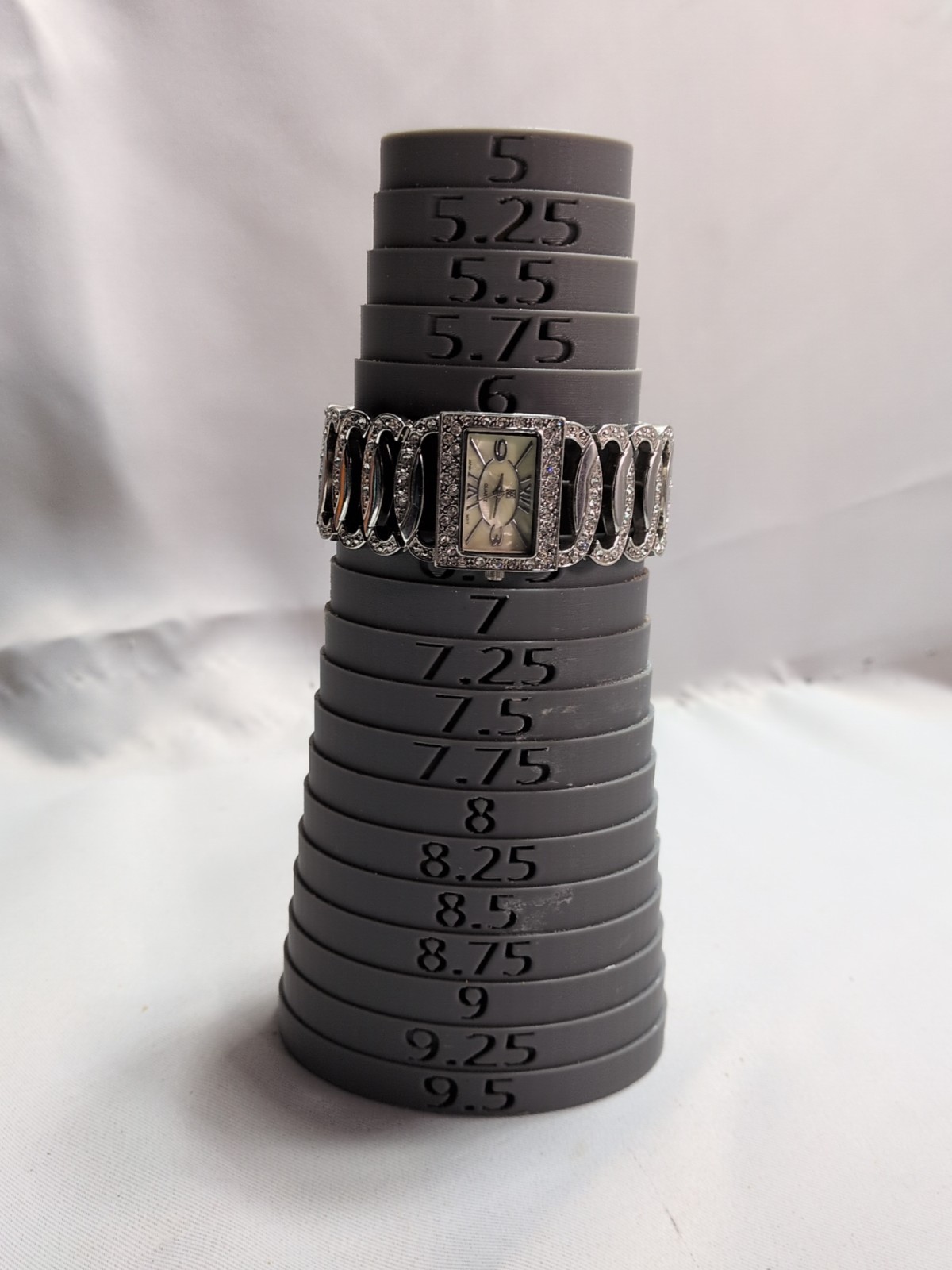 NY&C NY3026 Silver Rectangle Ladies Watch Rhinestones – New Battery