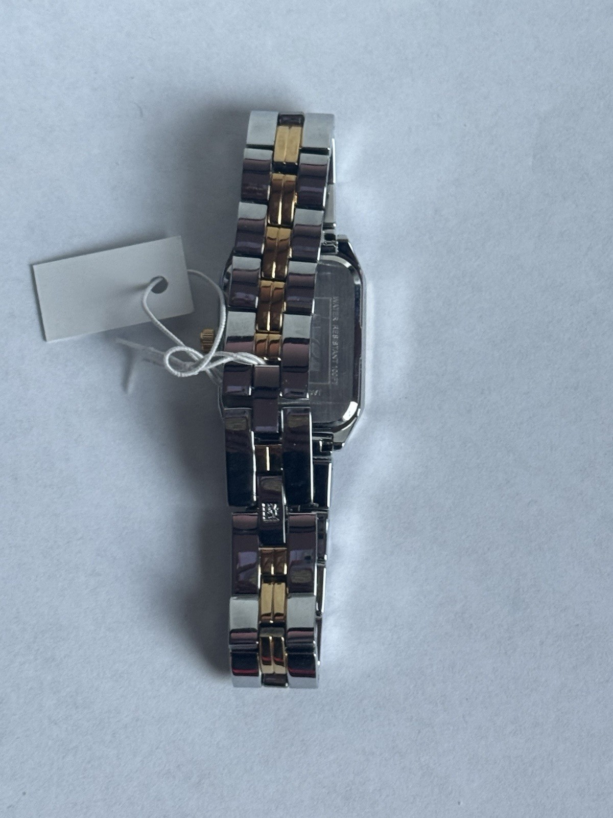 Anne Klein Women’s Two-Tone Rectangular Quartz Bracelet Watch Roman 24mm