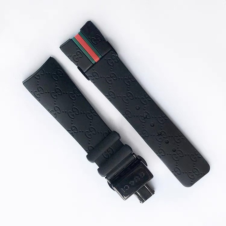 26MM Rubber replacement Watch Strap For I-Gucci Digital Men’s Watch YA114207