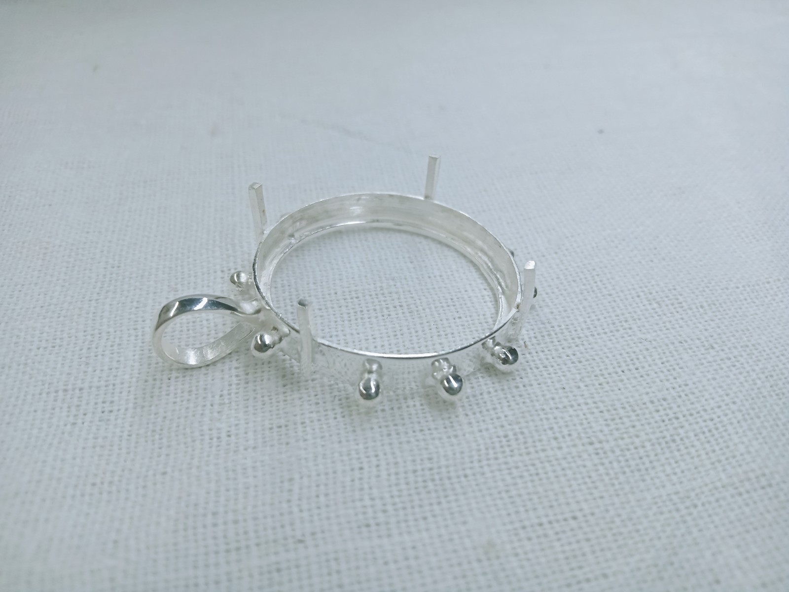 925 Sterling Silver Bezel Cup, Bezels For Coin, Silver Holder For Coin Jewelry