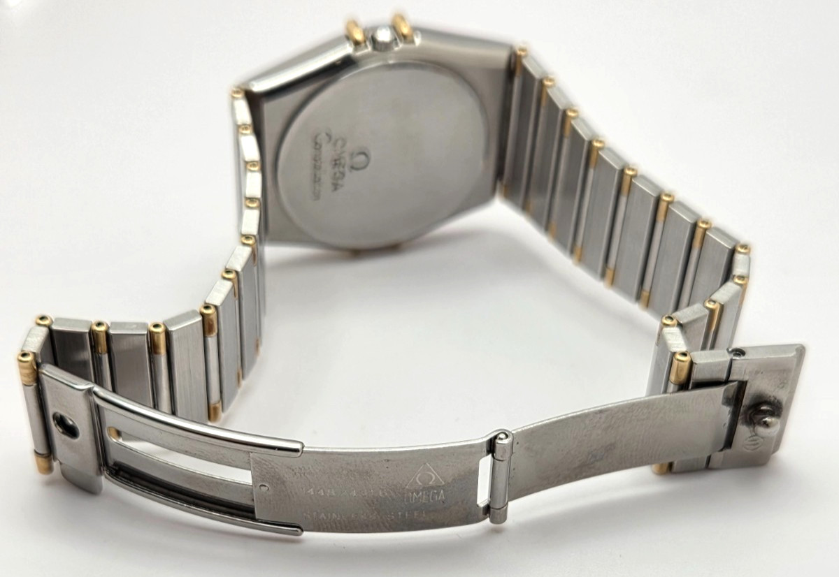 Omega Constellation 18k & Stainless Steel Ref 396.1080 Wristwatch 34mm case work