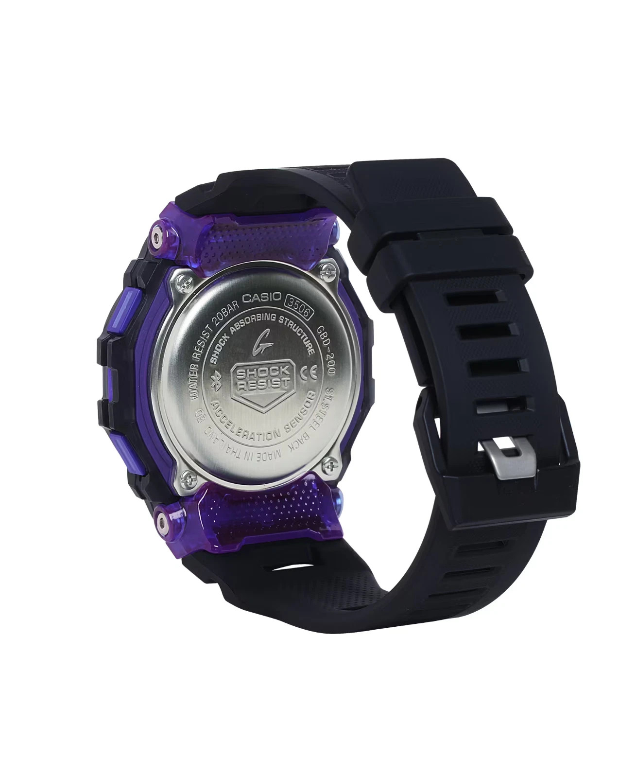 Casio G-Shock GBD-200SM-1A6 Tough Solar G-Squad Bluetooth Fitness Watch New