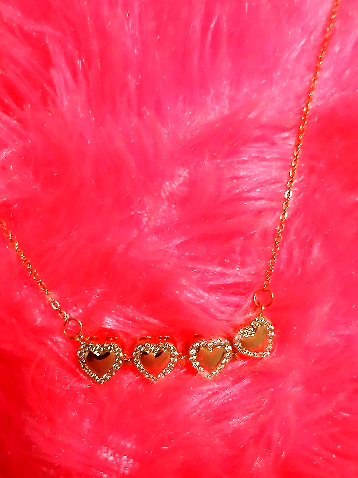 Magnetic Heart/Clover Gold Plated Multi Wearing Pendant with 18″ Chain