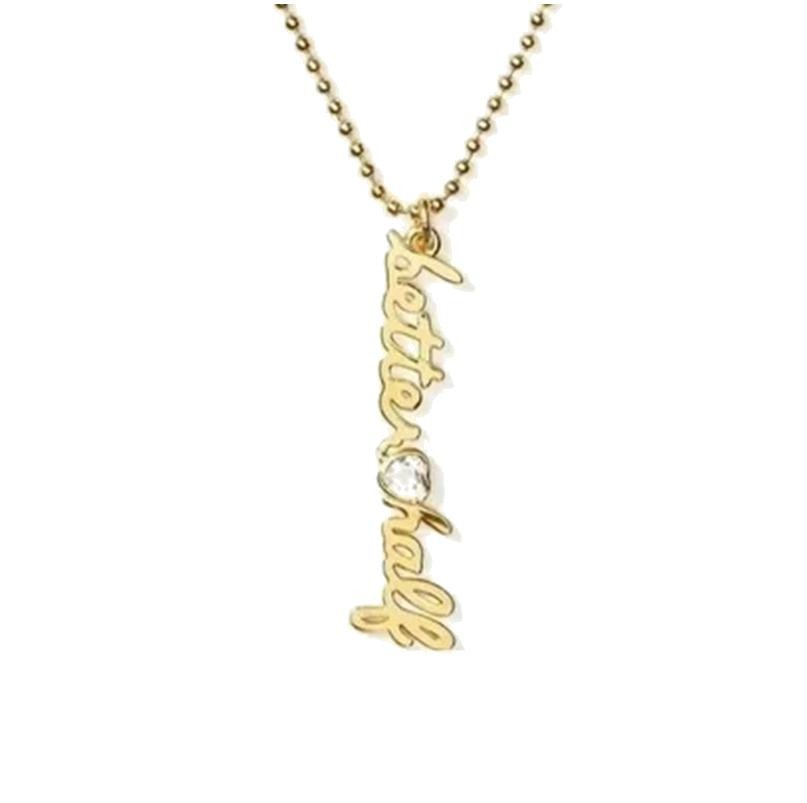 Kate Spade New York Say Yes Better Half Charm Engagement Necklace Gold $79 NWT