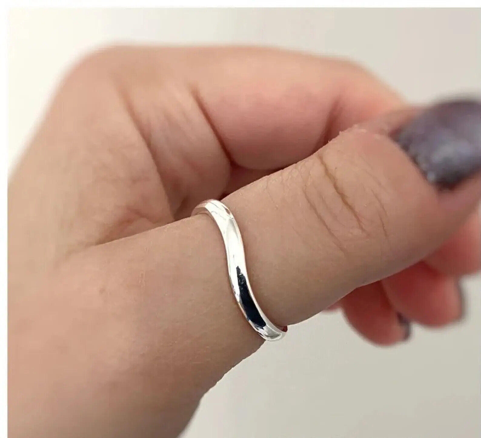 Thumb Band Ring 925 Sterling Silver Handmade Women Jewelry Ring All Size SR322