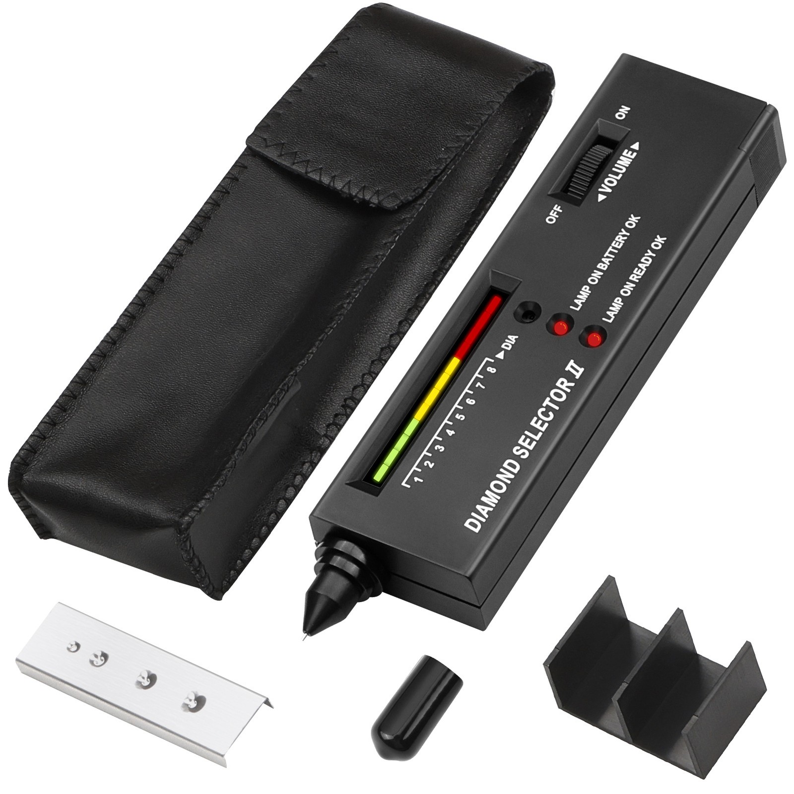 Portable Diamond Tester Selector Illuminated Jewelry Gemstone Testing Tool Kit