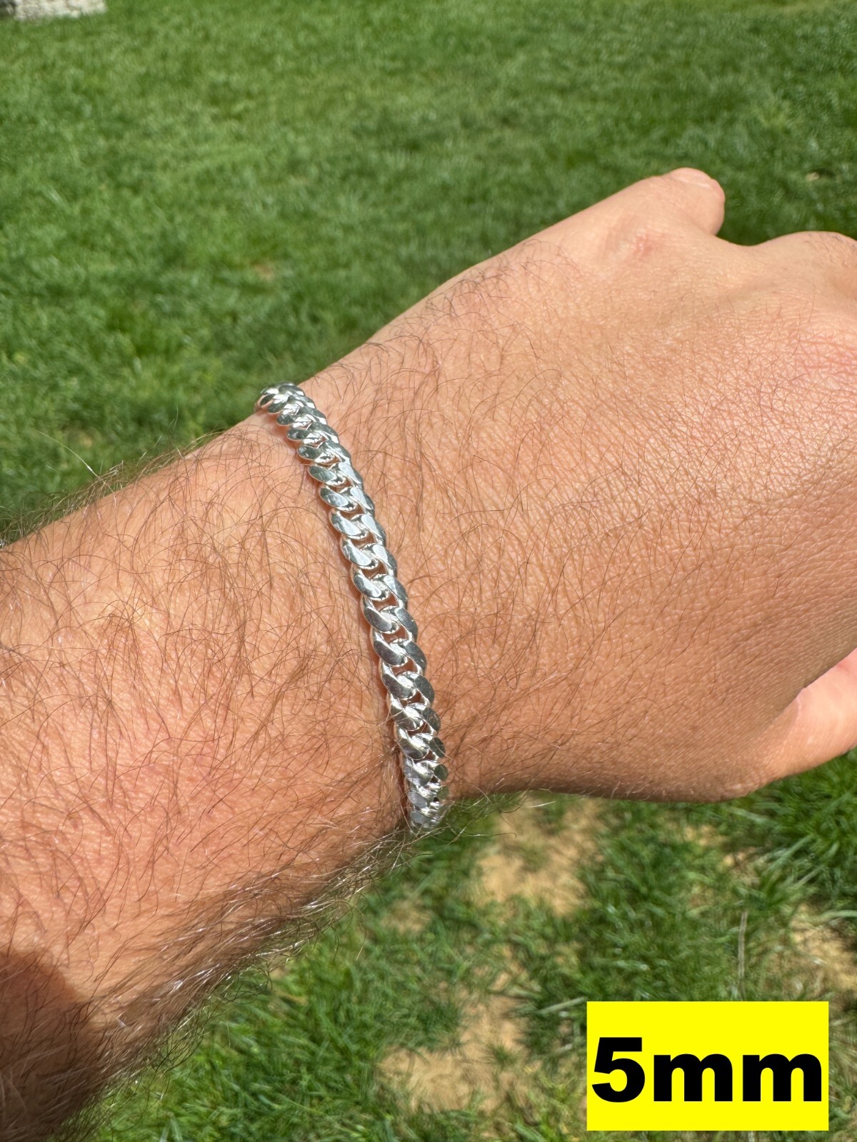 Real Solid 925 Sterling Silver Miami Cuban Chain Or Bracelet 5-14mm Box Clasp