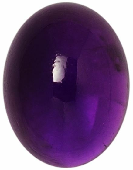 Natural Extra Fine Deep Purple Amethyst – Oval Cabochon – Zambia – AAA+ Grade