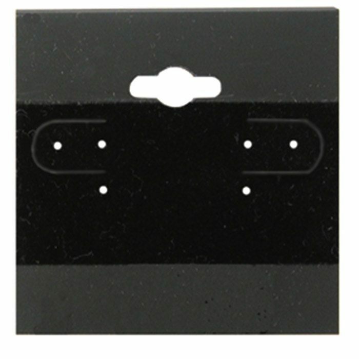 2″ x 2″ Plastic Jewelry Earring Display Hanging Cards ~ Pack of 100