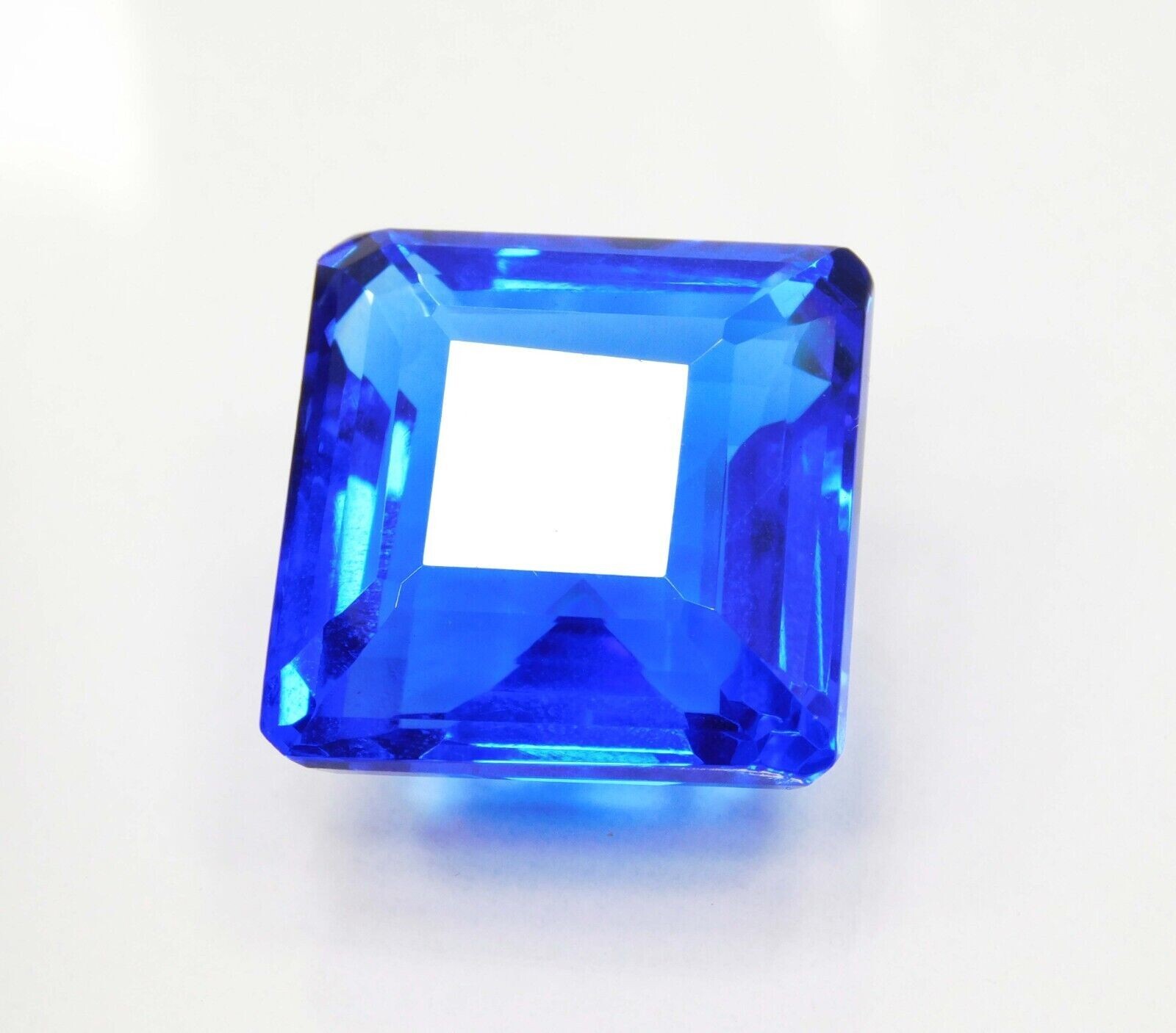 Square Cut 10+ Natural Blue Sapphire Loose Gemstone For Jewellery Making