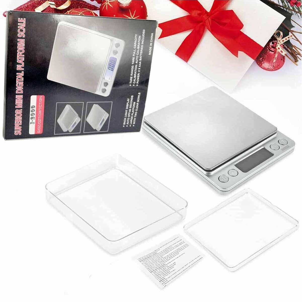 Food Scale, Kitchen Scale with Back-Lit LCD, 6.6lbs/3KG, 0.01oz/0.1g Accuracy