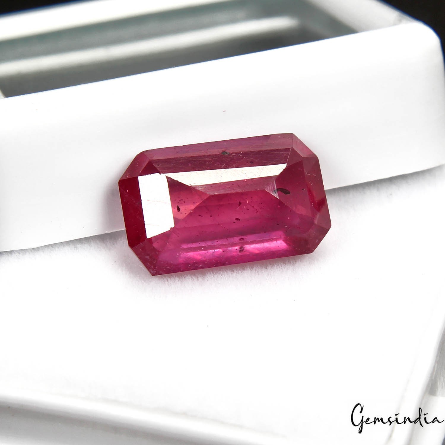 Natural Red Ruby Octagon Cut 4.60 Ct Certified Loose Gemstone Mozambique IGLI