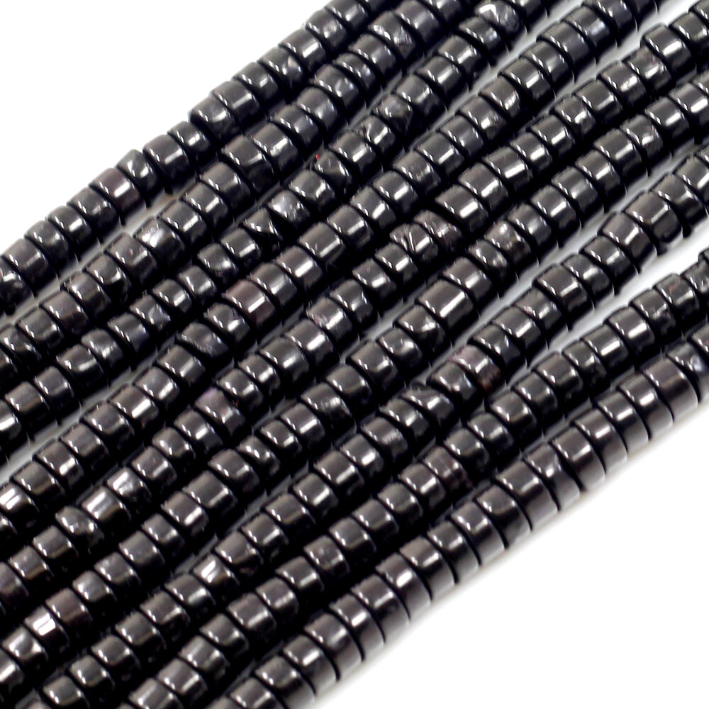 Black Howlite Turquoise Flat Heishi Bead 15″ 4mm 6mm 8mm Jewelry Making