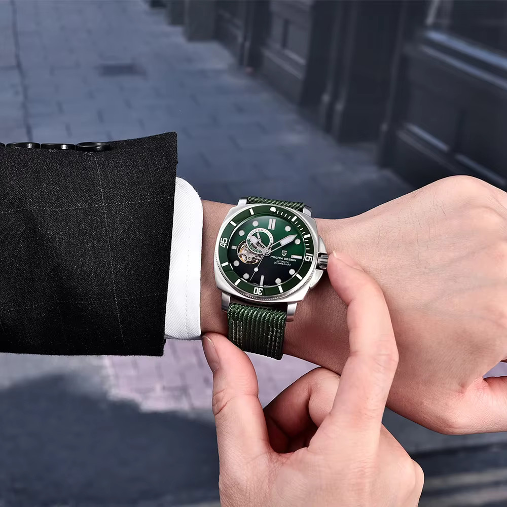 43MM Men’s Automatic Mechanical Watch NH39 200M 20ATM Waterproof Sapphire glass