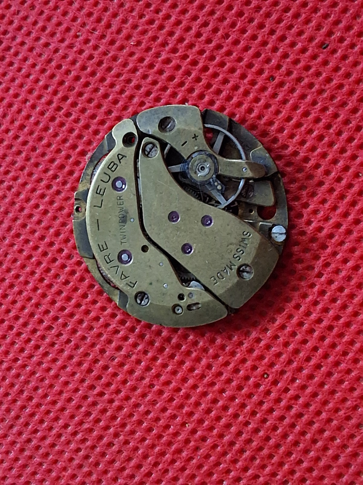 Four Vintage Faver Leuba Manual Wind Movements Not Working for parts & Repair.