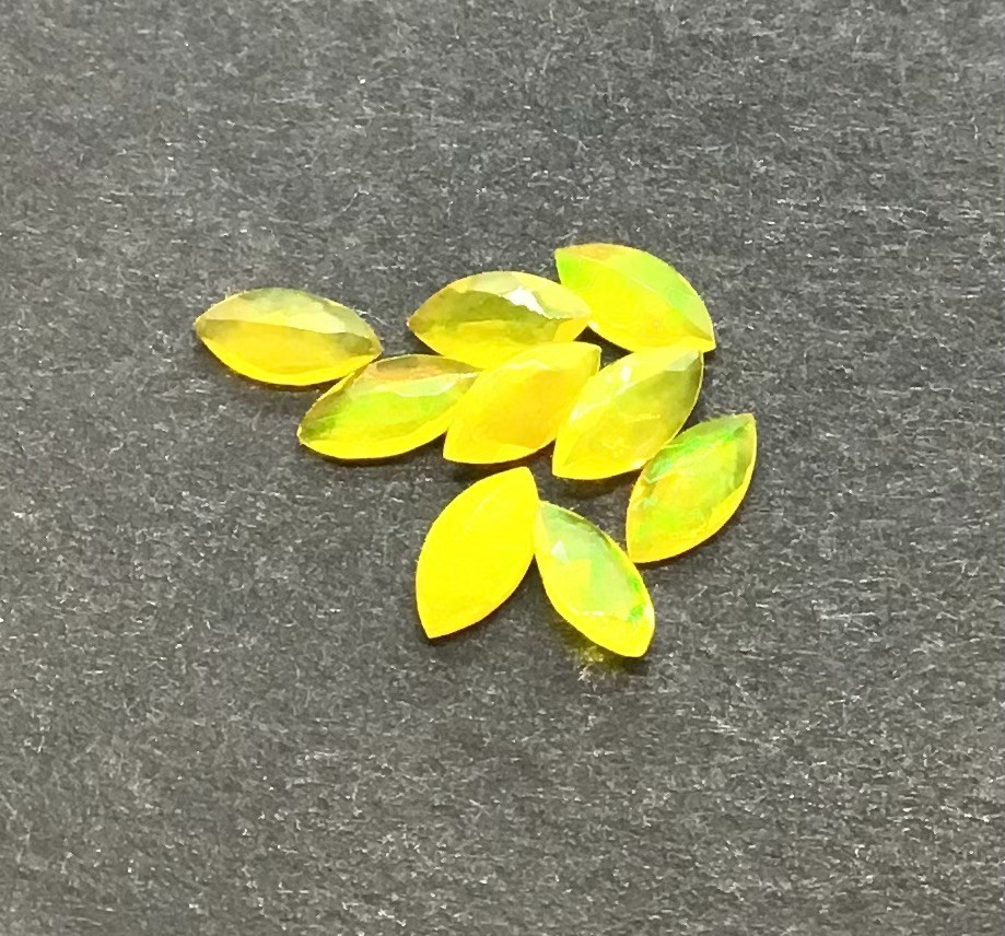 AAA Natural Ethiopian Yellow Fire Opal Marquise Cut Loose Gemstone For Jewelry