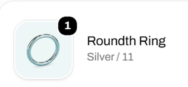 STUDIOCULT Roundth Ring – Silver Minimalist Band – Size 11 – Excellent Condition