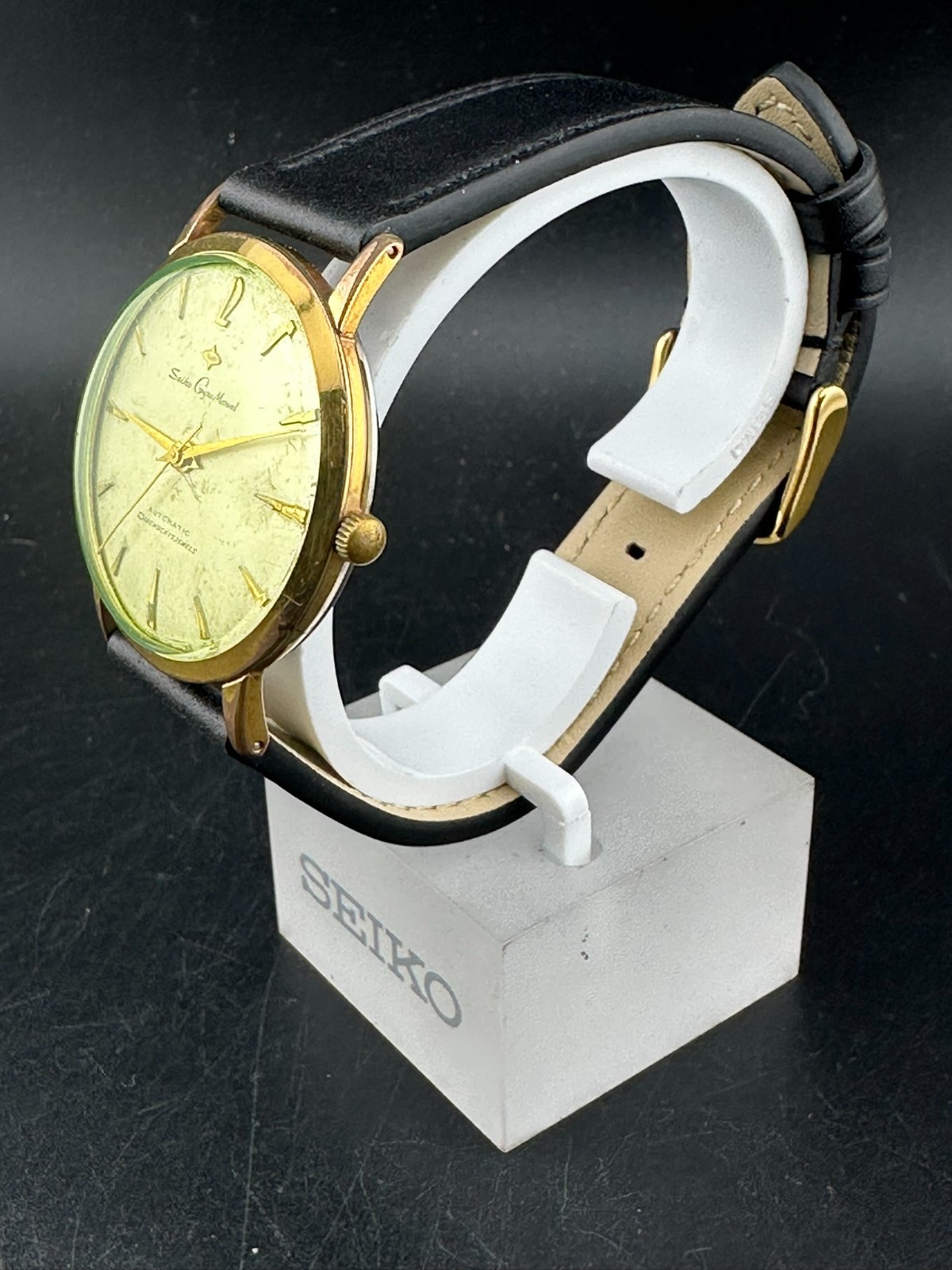 1960 Seiko Gyro Marvel Men’s Automatic Gold Plated Silver Dial 35mm Watch J14051