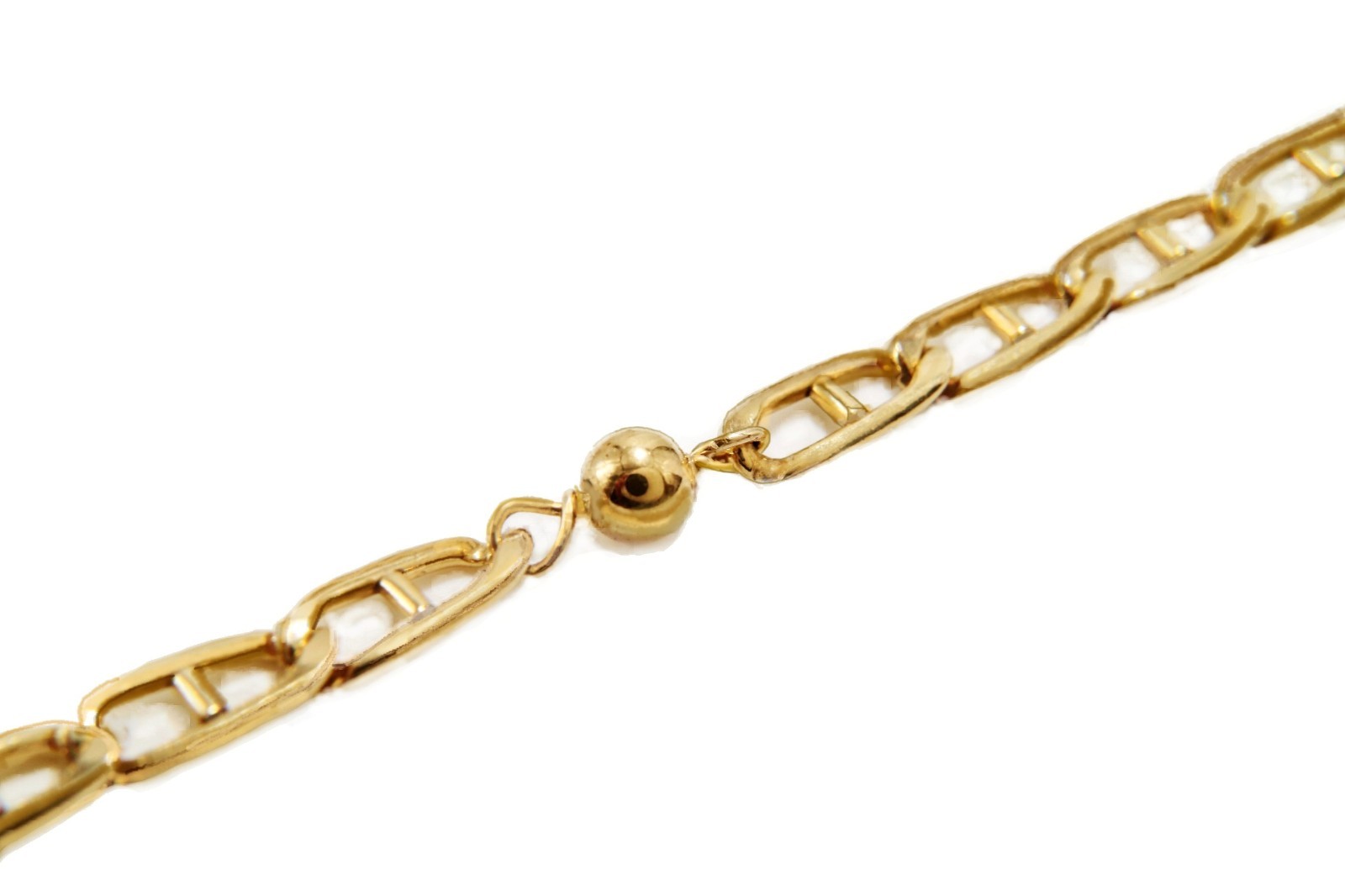 Solid long mariner chain Anklet brac. Real 1/20 – 14K Gold Filled