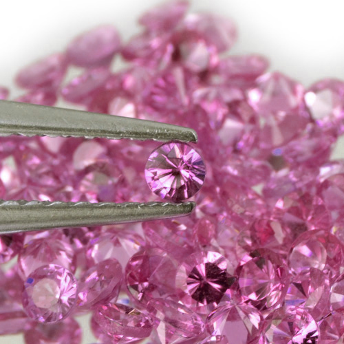 1.8mm Lot 1,2,6,10pcs Round Diamond Cut Calibrated Size Natural Pink SAPPHIRE