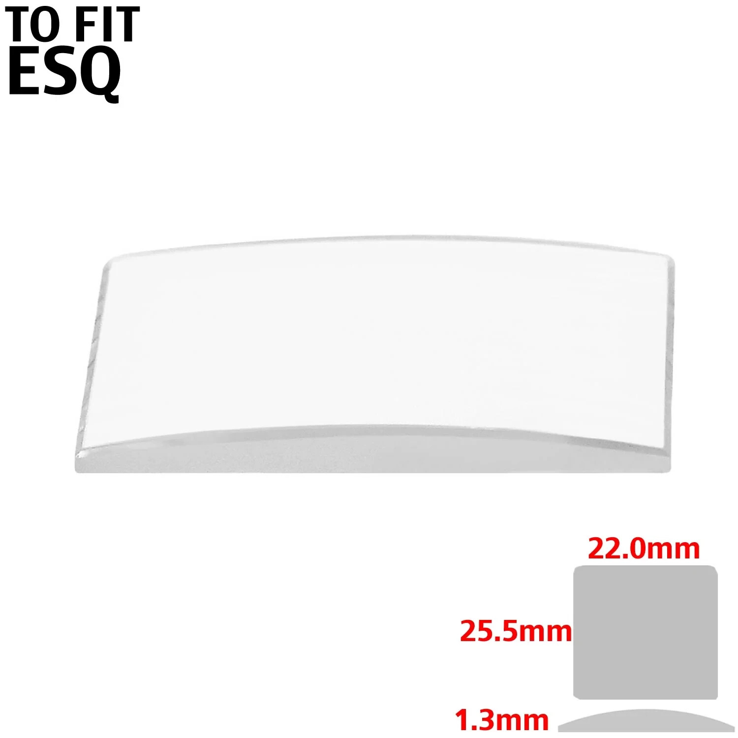Esquire (ESQ) 25.5mm x 22.0mm x 1.3mm Thick (Magnified)