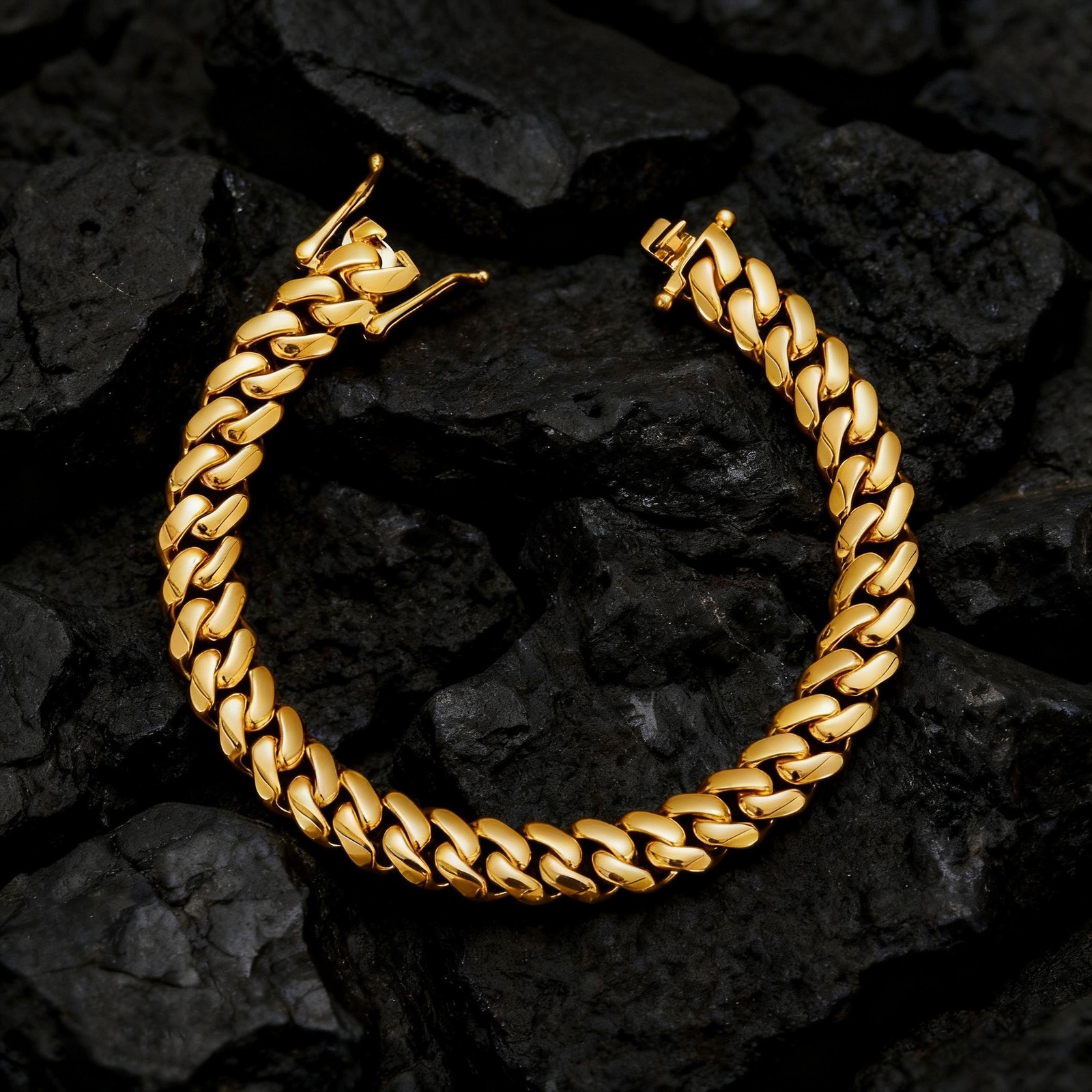 6-22mm Miami Cuban Link Chain Hip-hop Necklace Stainless Steel 14k Gold Plated