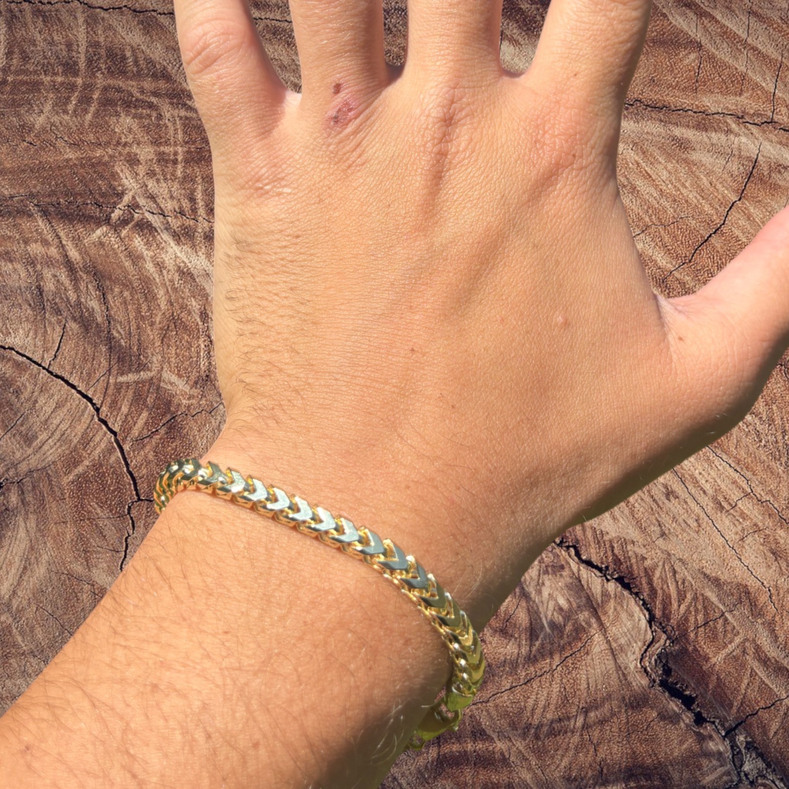 5mm Franco Link Bracelet – Real Solid 925 Sterling Silver Or 14k Gold Vermeil