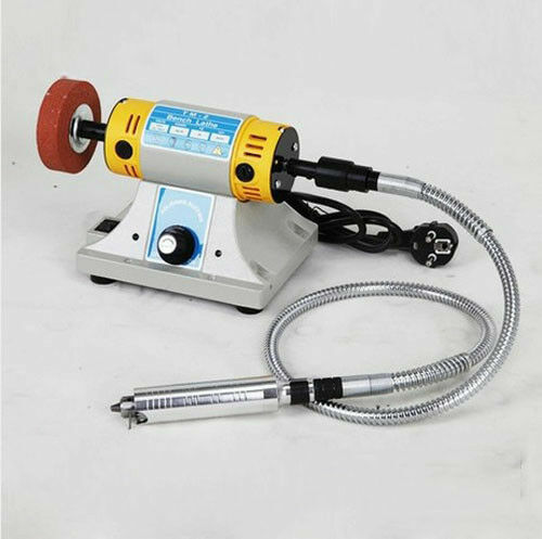 Gem Jewelry Rock Polishing Buffer Machine Bench Lathe Polisher Cutter Table Saw
