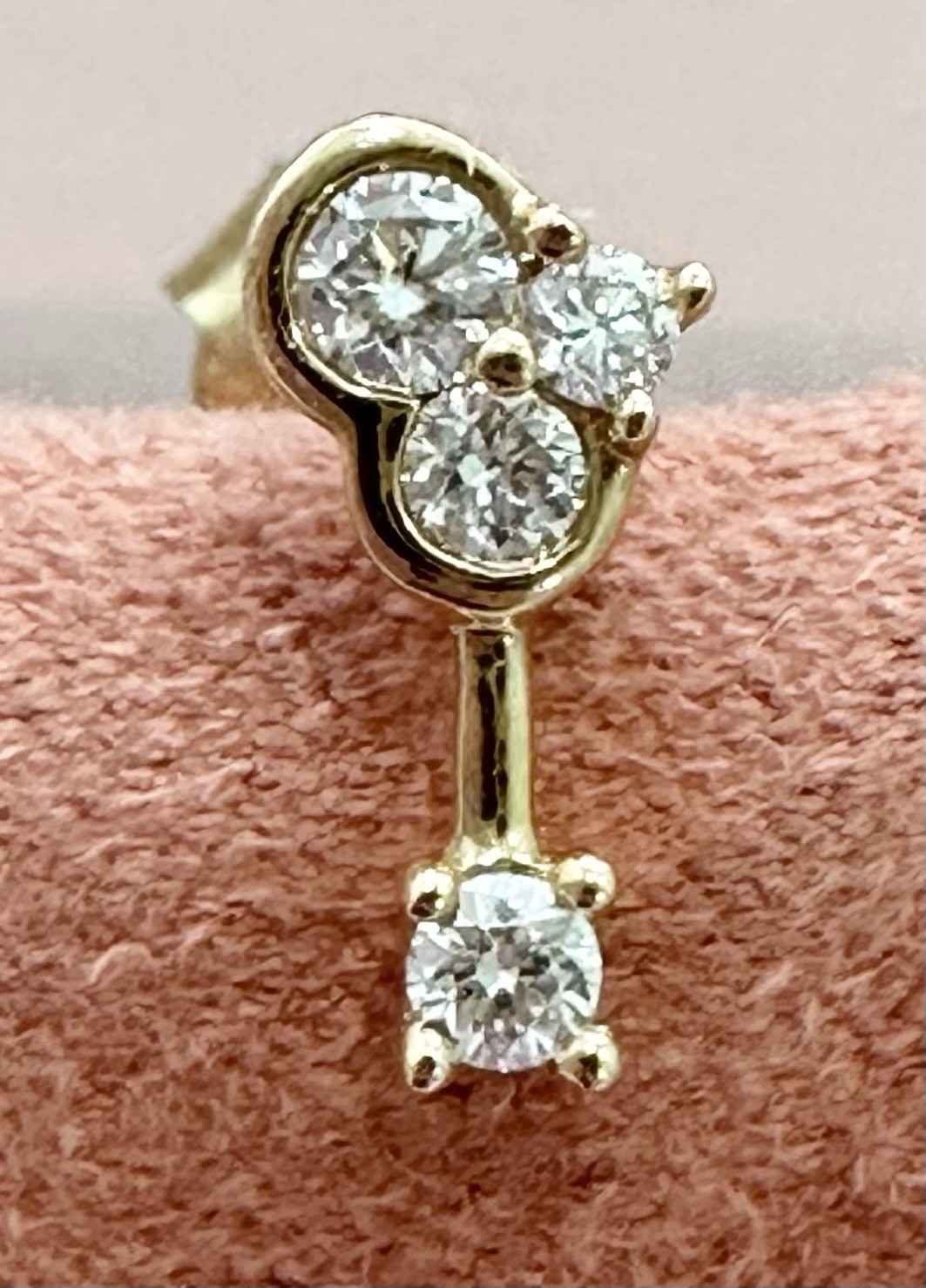 NWT Mejuri Celeste Lab Grown Diamond Quatra Stud