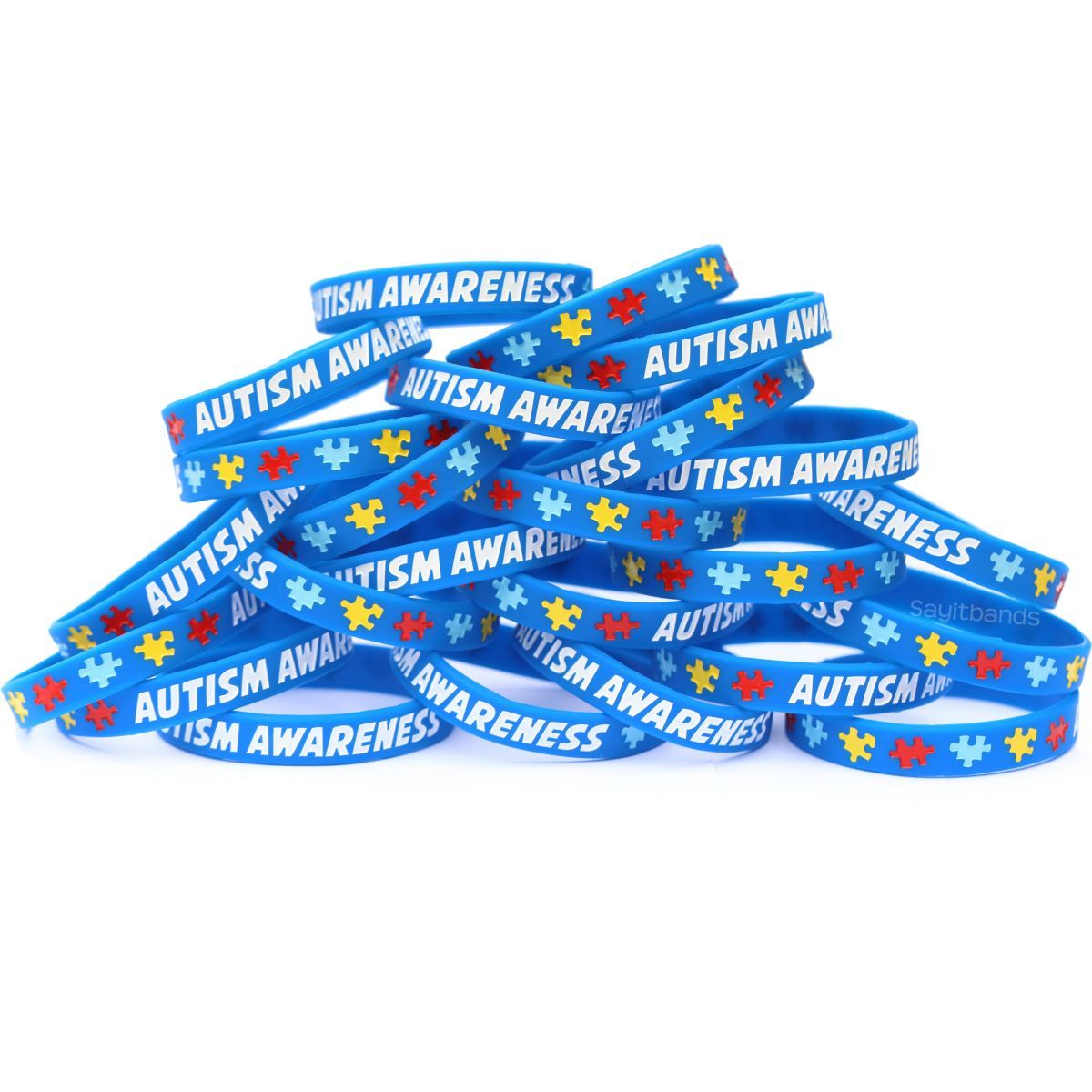 300 Autism Awareness and Support Wristbands – Fundraising Awareness Bracelets