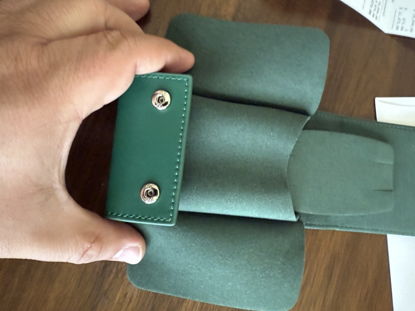 Rolex Case Leather Travel Pouch Service Center Premium Version-Gift For Watch