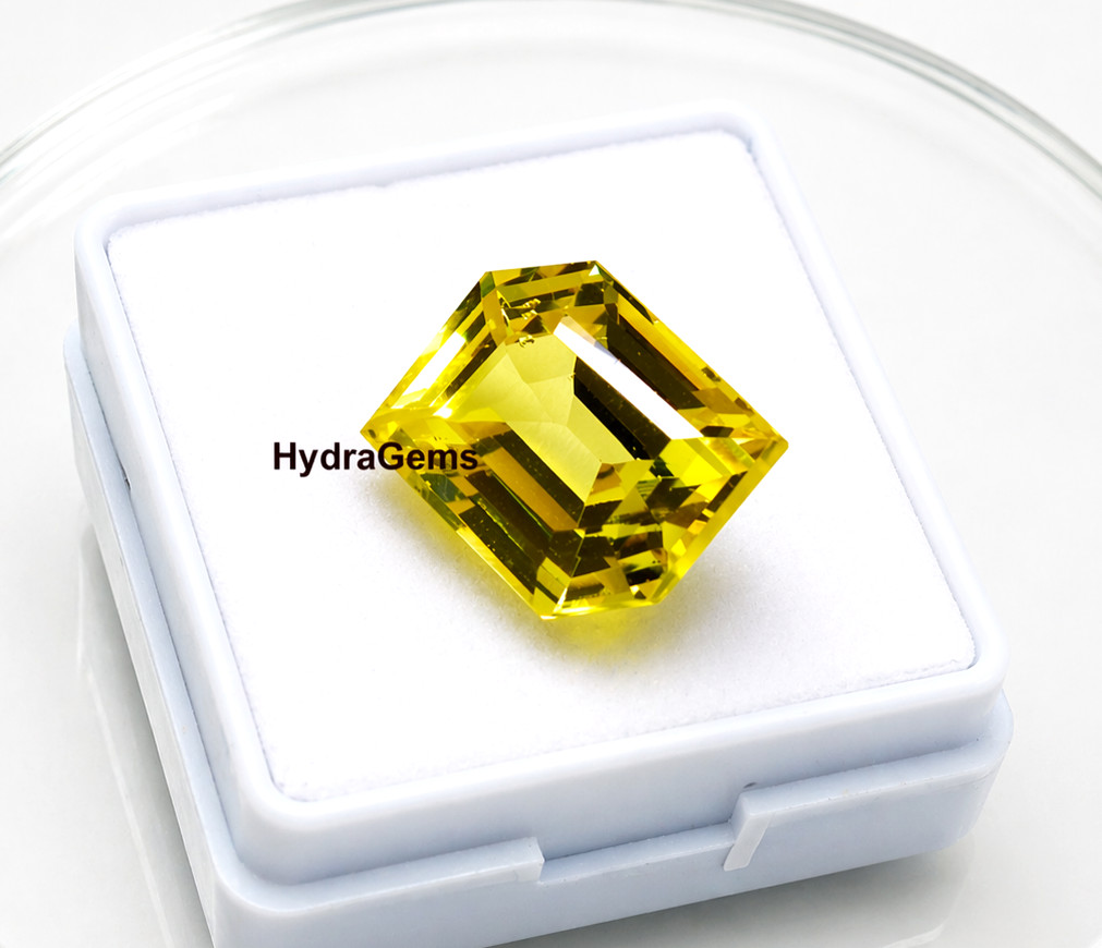 Sri Lanka Ceylon Yellow Sapphire 12.25 Ct Fancy Cut Loose AA+ Quality Gemstone