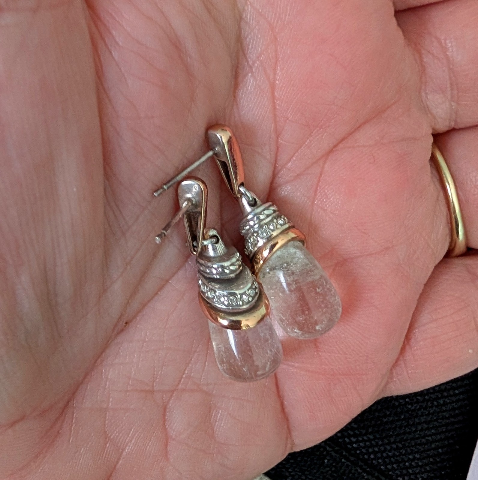 Brighton Neptunes Rings Clear Quartz Earrings! STUNNING!