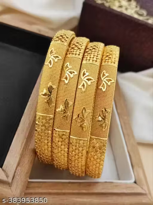 Indian Traditional Bollywood Gold plated Bangles Ethnic Bangle Sets for women
