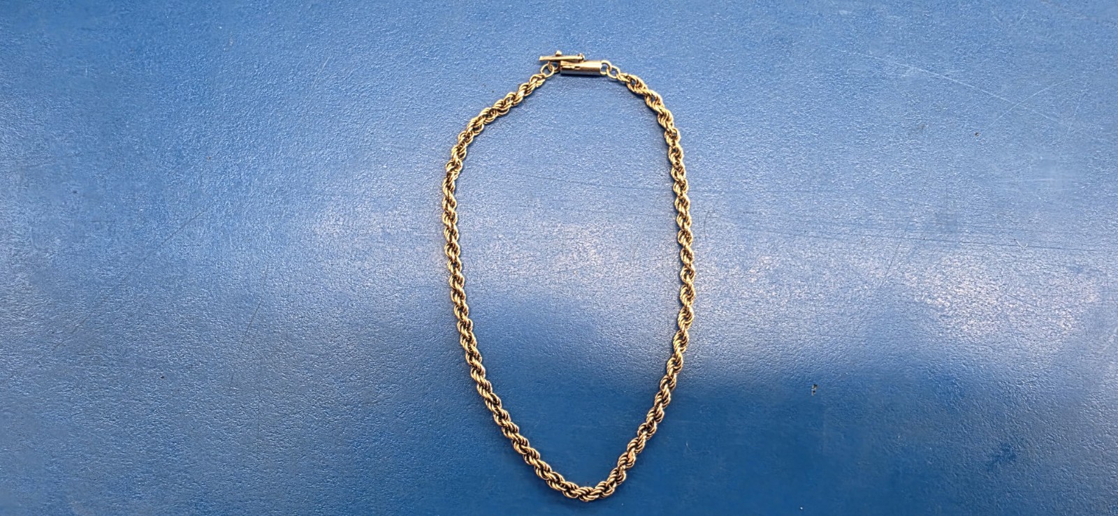 14K Yellow Gold Chain Braided Bracelet ~ 8.5in In Length 2 Grams