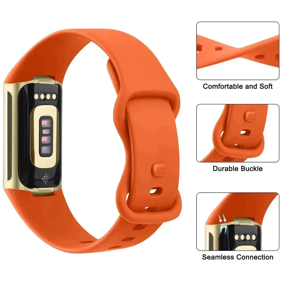 Smartwatch Band for Fitbit Charge 5 6 Strap Adjustable Watchband for Fitbit