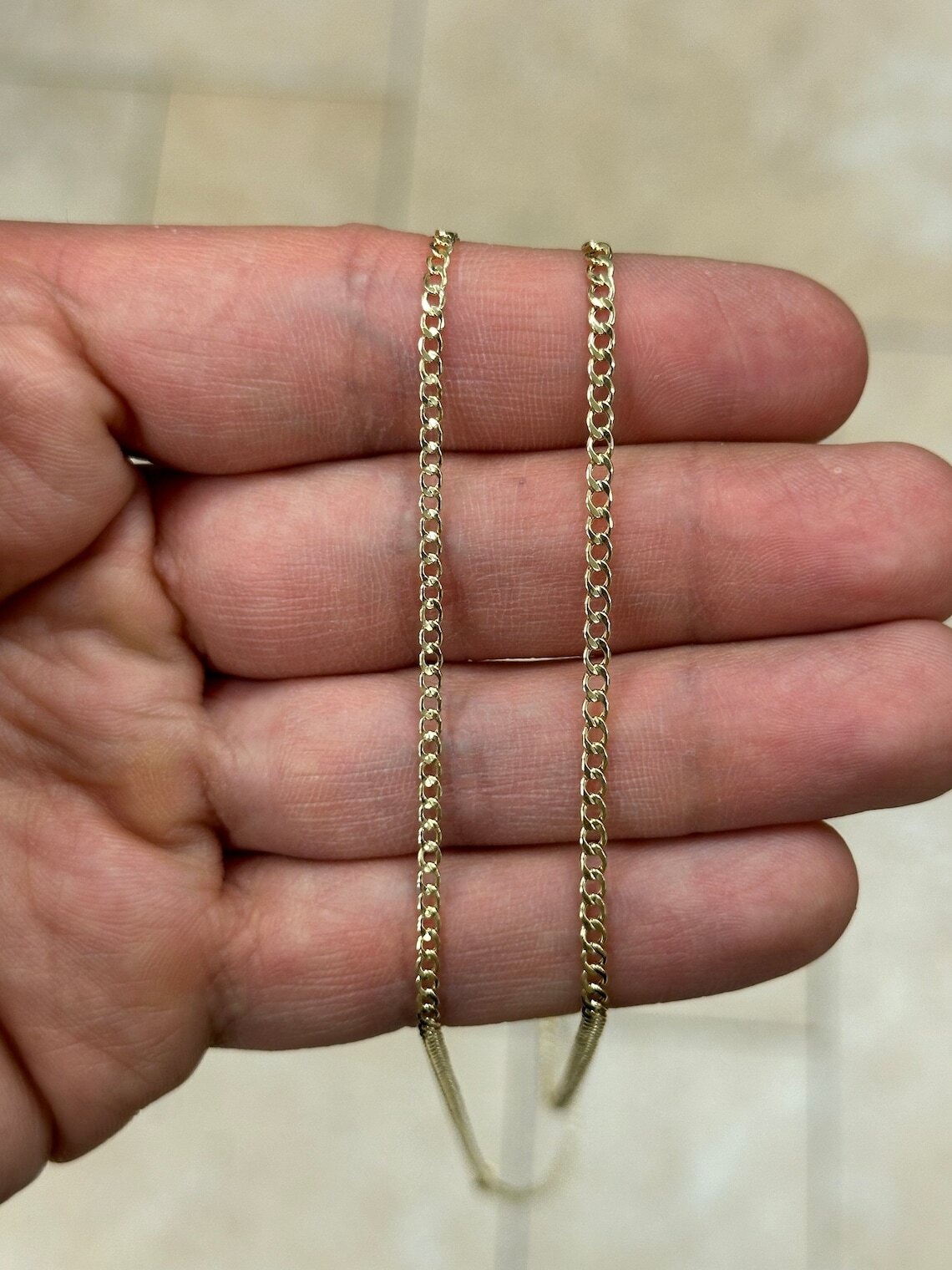 10K Solid Yellow Gold Cuban 2mm 2.5mm Chain Necklace 16″ 18″ 20″ 22″ 24″ 26″ 30″