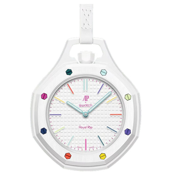Swatch x Audemars Piguet Royal Pop Huit Blanc Pocket Watch SSX03W100N / Express