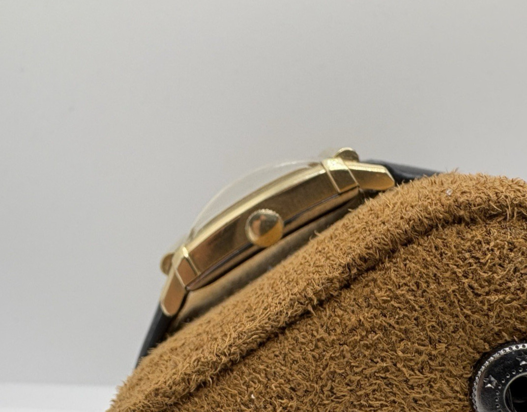 Vintage Benrus Tank 10k Gold Rectangular Men’s Dress Watch
