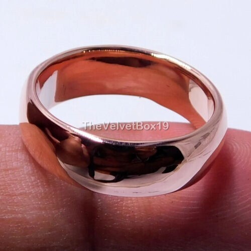 New Arrival Pure Solid Copper Band Men’s Stacking Ring Handmade Making Jewelry