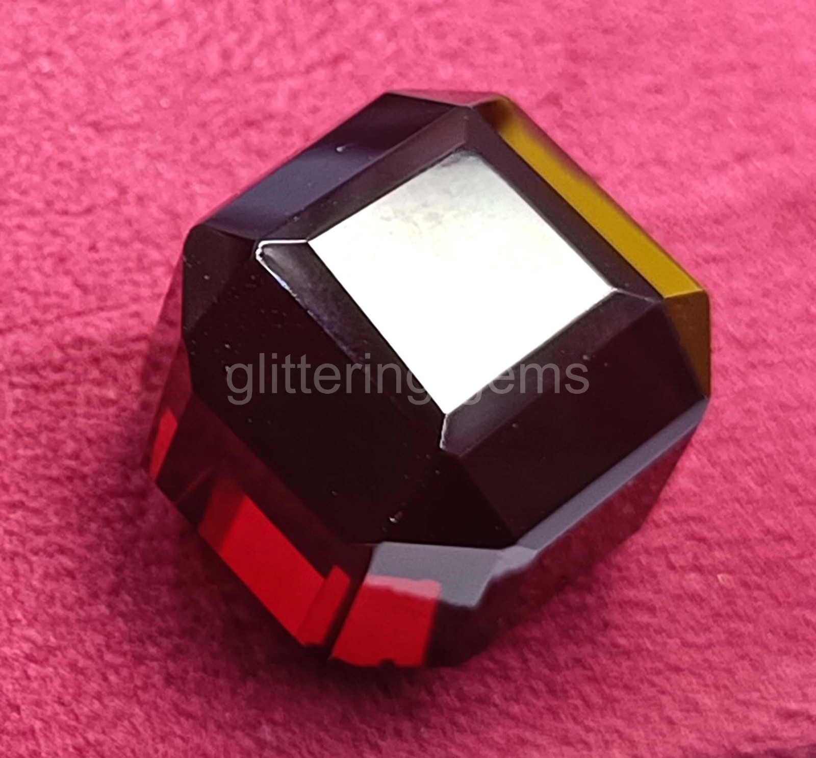59.55 Ct Cube Cut Natural Blood Red Ruby IGL Certified Loose Gemstone 5JOR