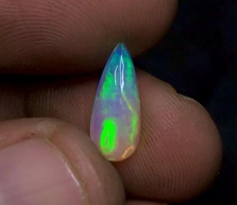 14.5×6.5×4 mm Natural Welo Ethiopian Opal Cabochon Loose GemstoneNS-182