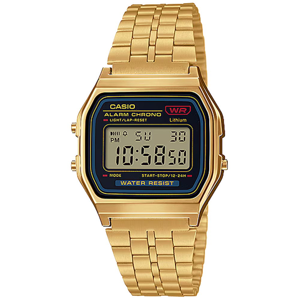 CASIO A159WGEA-1VT A159WGEA-1 A159 GOLD DIGITAL WATCH