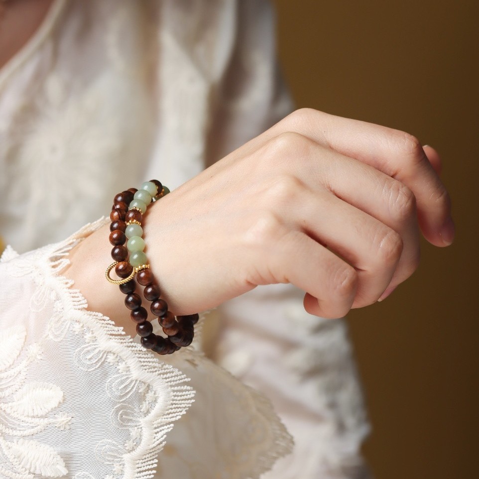 Buddha beads bracelet Black Rosewood Bead Collectible Bracelet for Men and Women