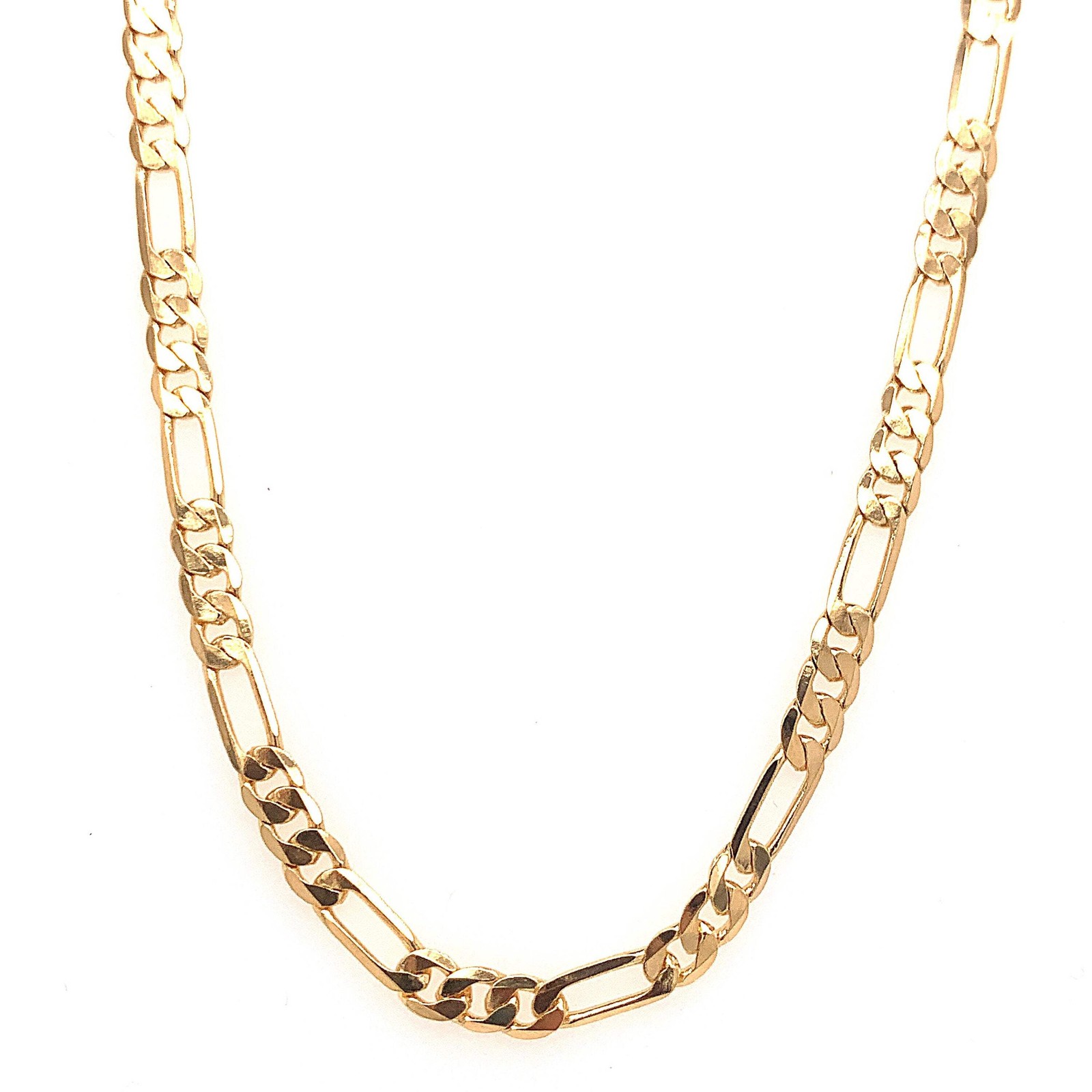 Gold Filled 3mm Figaro Necklace | Classic Chain | 16–24 Inches