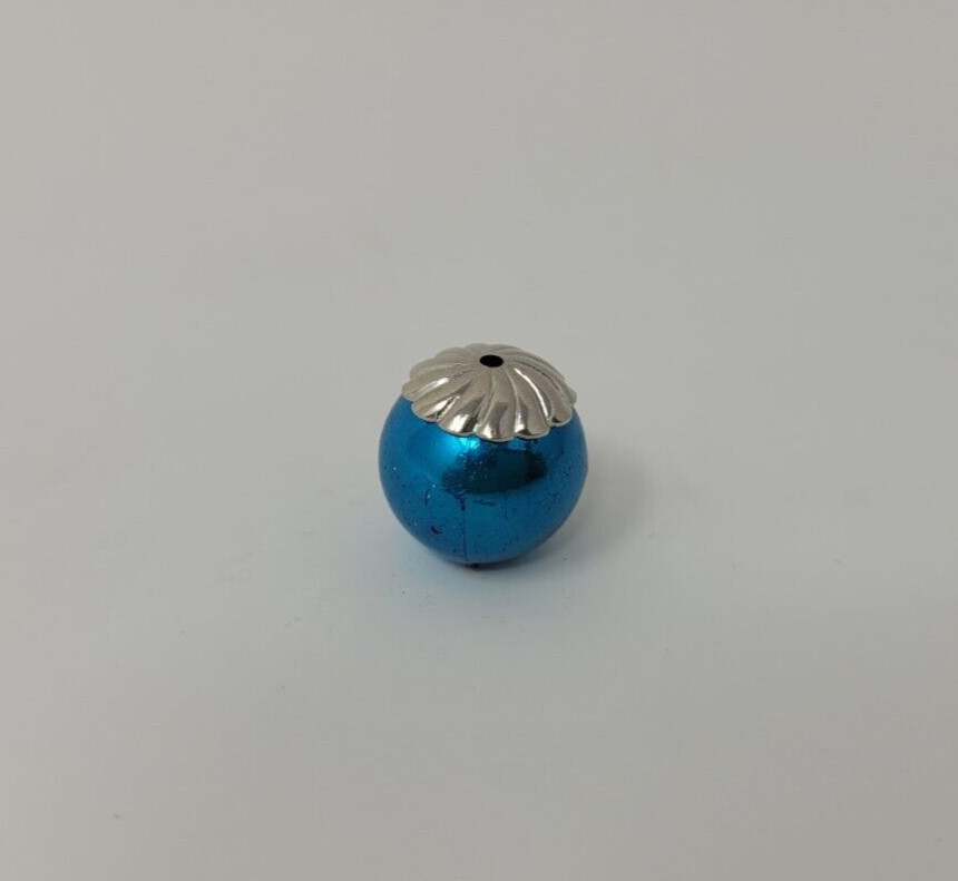Pack of 50 Silver Tone Metal Tiny 9mm Round Pinwheel Bead Caps VTG Beading Craft