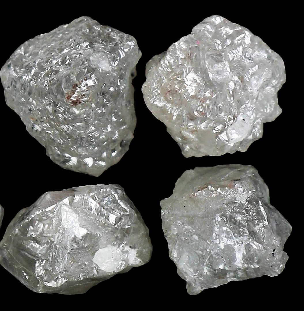 SILVER WHITE DIAMOND GEM ROUGH FACET CANADIAN GENUINE NATURAL UNCUT .75 ct RAW
