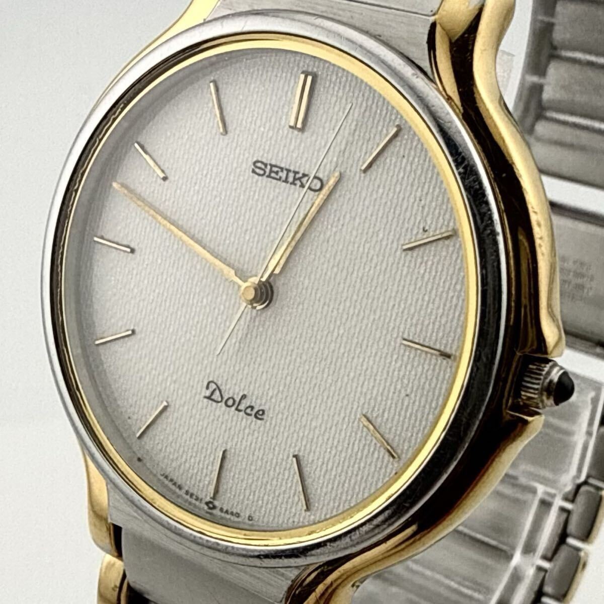 SEIKO 5E31 6A30 Seiko DOLCE Men s Boys Wristwatch Working D436